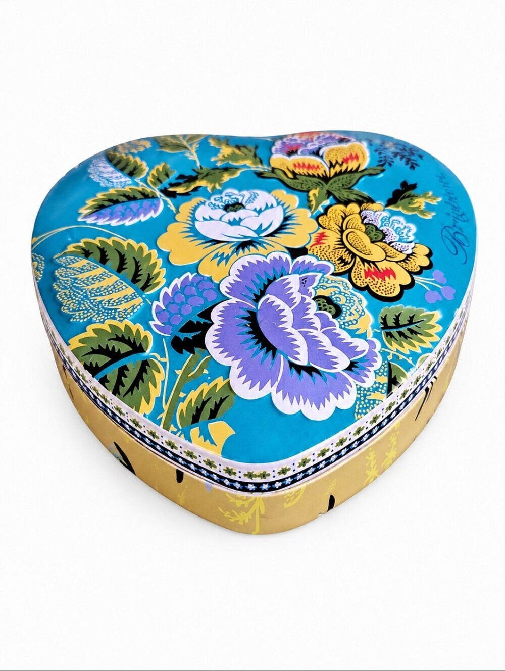 3/$30 BRIGHTON Floral Heart Jewelry Tin Box